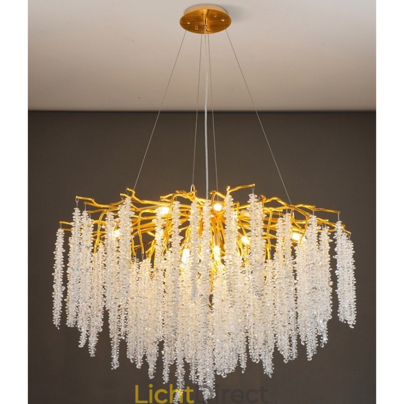 Moderne, prachtige kristallen kroonluchterlamp