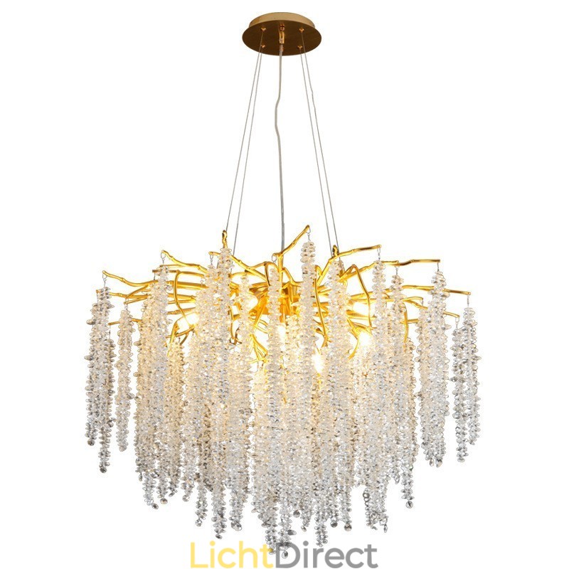 Moderne, prachtige kristallen kroonluchterlamp