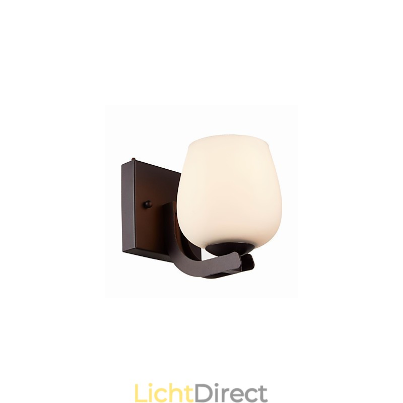 Wandlamp van ijzer met glazen kap Klassieke moderne verlichting Wandlampen