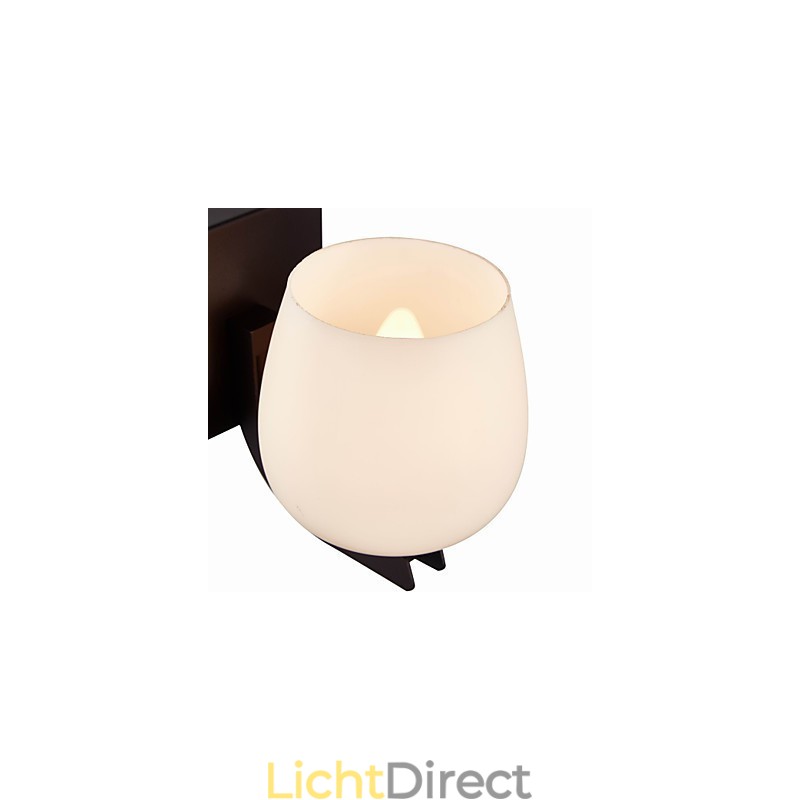 Wandlamp van ijzer met glazen kap Klassieke moderne verlichting Wandlampen