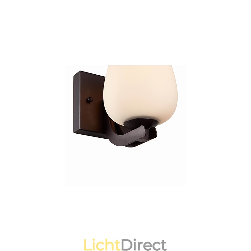 Wandlamp van ijzer met glazen kap Klassieke moderne verlichting Wandlampen