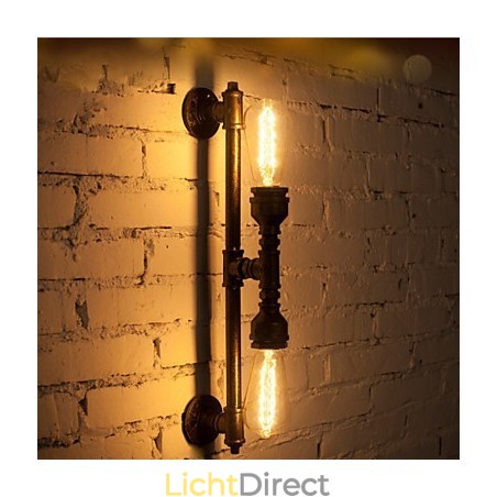 Wroguht ijzeren waterpijp wandlamp vintage gangpadverlichting loft ijzeren wandlamp Edison gloeilamp FJ DB2 046A0 Wroguht ijzeren waterpijp wandlamp vintage gangpadverlichting loft ijzeren wandlamp Edison gloeilamp FJ DB2 046A0