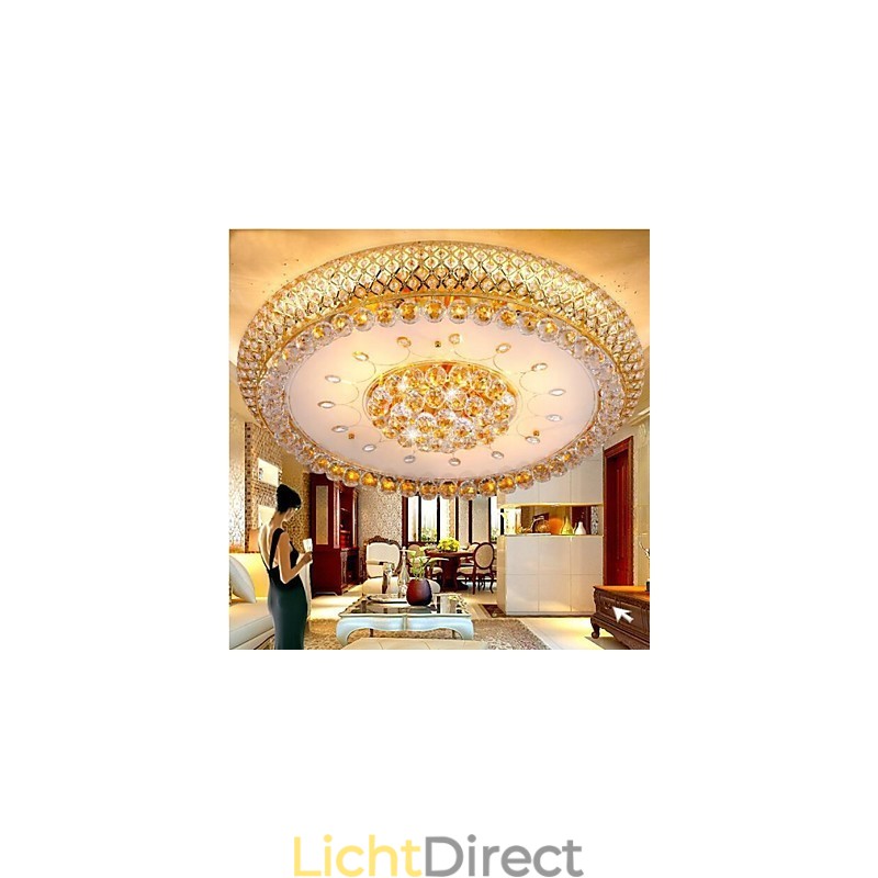 Ronde Kristallen Absorb Koepellamp Plafondlamp Diameter 80CM Bevat 15 Lampen
