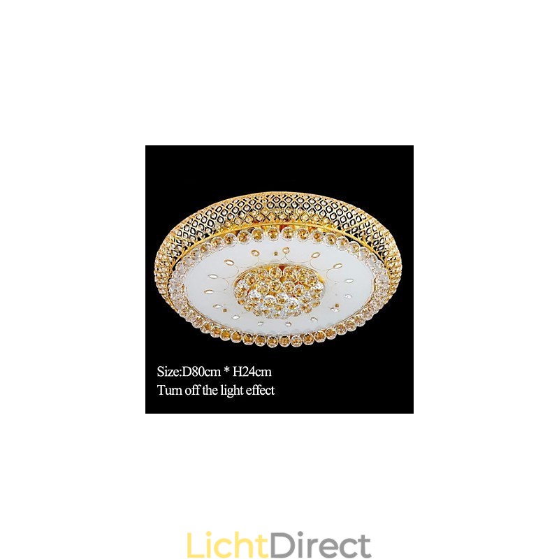 Ronde Kristallen Absorb Koepellamp Plafondlamp Diameter 80CM Bevat 15 Lampen