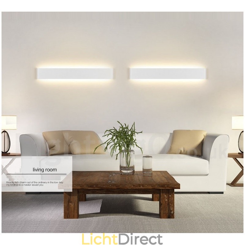 Lange moderne eigentijdse wandlampen en wandlampen voor binnen Metalen wandlamp IP 44 voor badkamer Slaapkamer Woonkamer