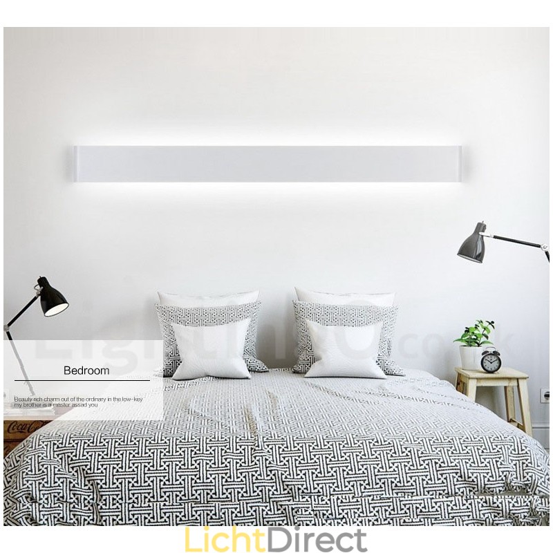Lange moderne eigentijdse wandlampen en wandlampen voor binnen Metalen wandlamp IP 44 voor badkamer Slaapkamer Woonkamer