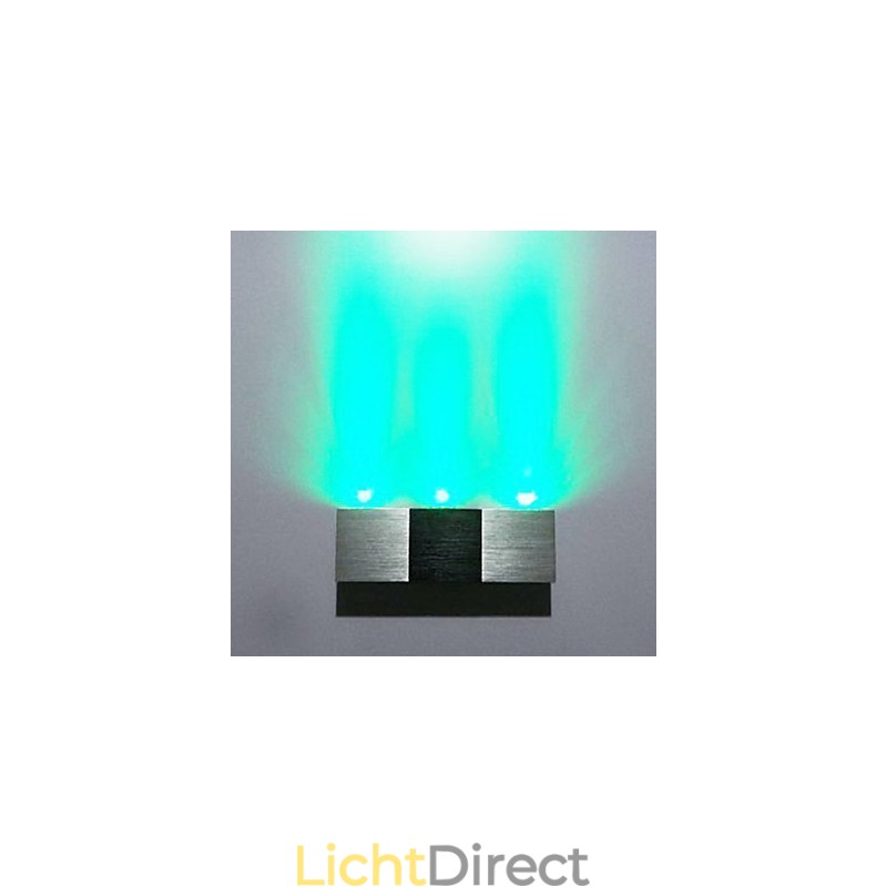 Moderne wandlamp met strooilicht Rechthoekige aluminium behuizing