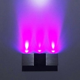 Moderne wandlamp met strooilicht Rechthoekige aluminium behuizing