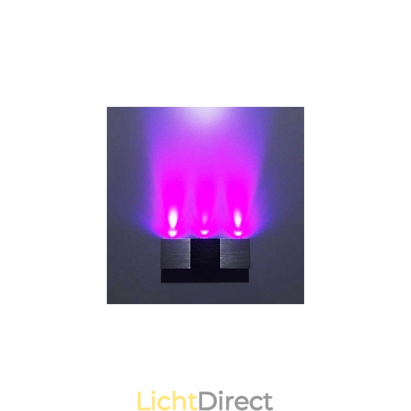 Moderne wandlamp met strooilicht Rechthoekige aluminium behuizing