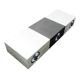 Moderne wandlamp met strooilicht Rechthoekige aluminium behuizing