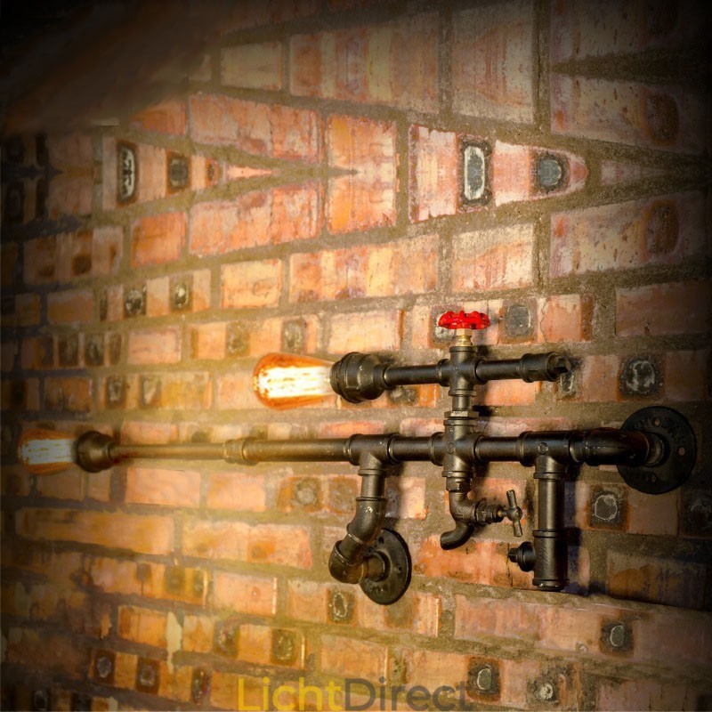 Vintage Industriële Wandlamp Badkamer Keuken Eetkamer Pijp Edison Licht Luxe Eetkamer Bar Wandlampen Lamparas FJ DB2 014A0