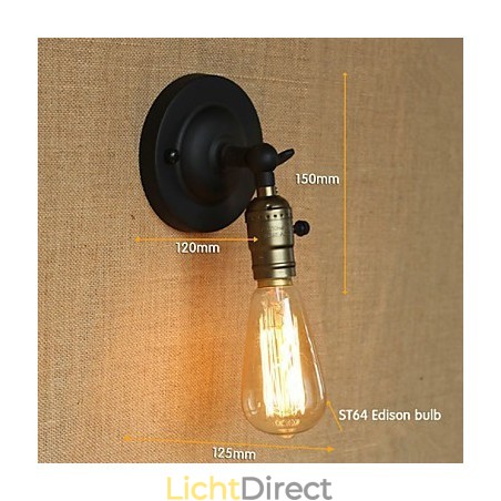 Edison Gloeilamp Gangpad Retro Minimalistisch Nachtkastje Gangpad Café Terras Kanaal Mini Wandlamp