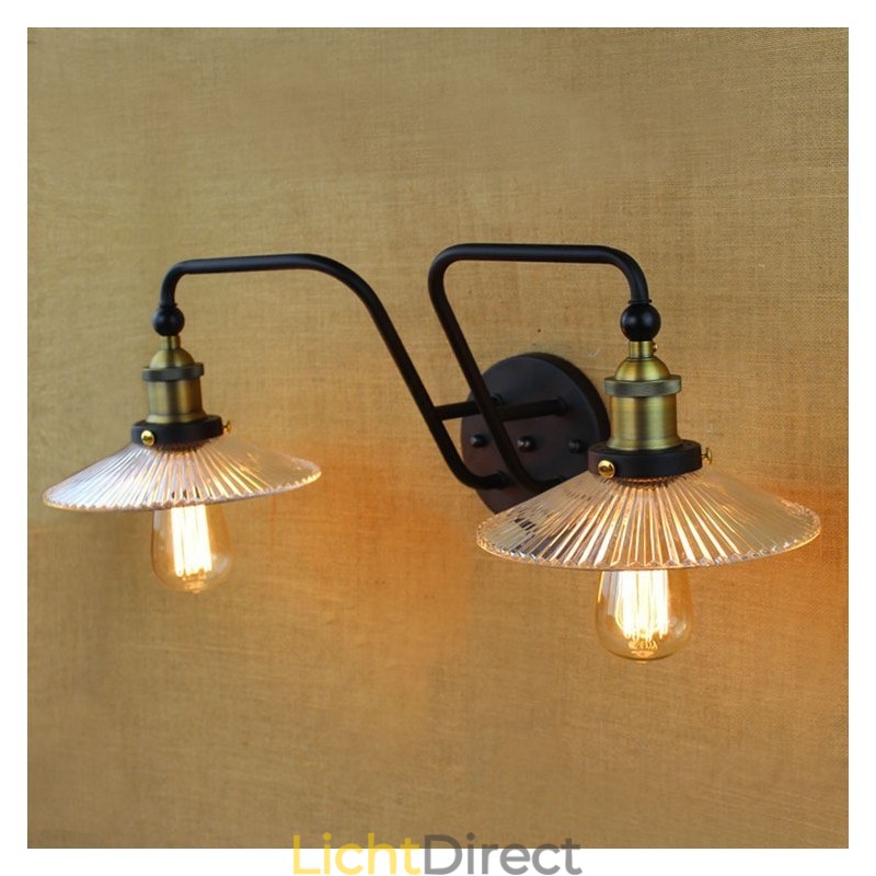 Industrieel Nordic Stijl Creatieve Persoonlijkheid Slaapkamer Interieur Mediterraan Café Muur Glas Dubbel IJzer