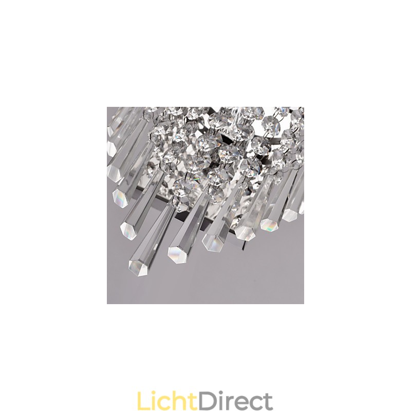 Halfronde wandlamp in kristallook