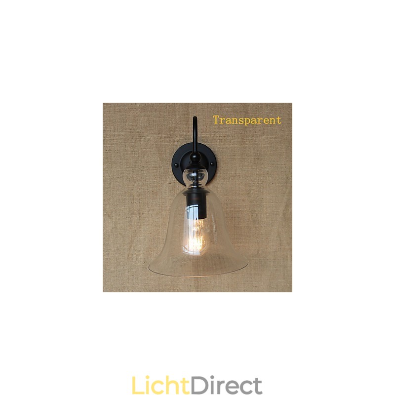 Amerikaanse landelijke landelijke pastorale minimalistische woonkamer hal versierde glazen wandlamp