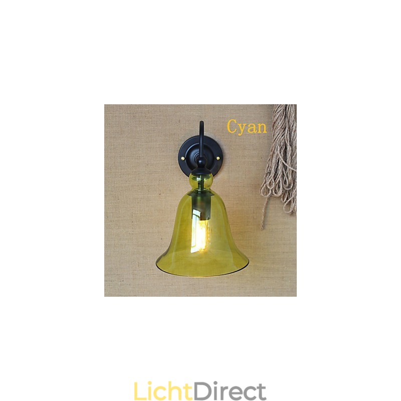 Amerikaanse landelijke landelijke pastorale minimalistische woonkamer hal versierde glazen wandlamp