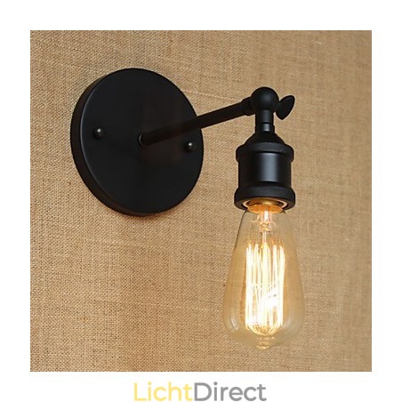 Amerikaans restaurant Bar Café Nachtkastje Gangpad Minimalistische Zwarte Smeedijzeren Wandlamp