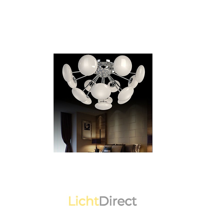 ModernYestaurant Lamp Eenvoudige Ronde Glazen Kunst Hanglamp Europese Stijl