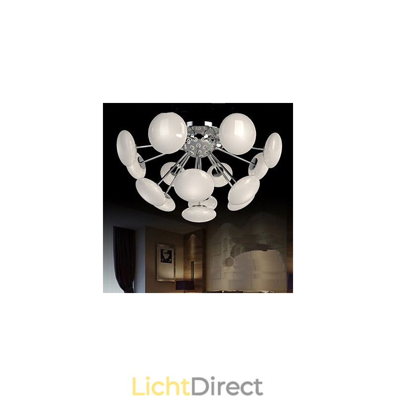 ModernYestaurant Lamp Eenvoudige Ronde Glazen Kunst Hanglamp Europese Stijl