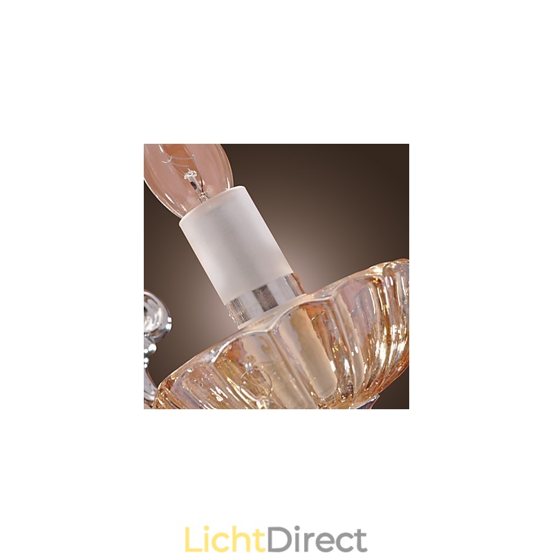 Elegante kristallen wandlamp met 2 lampen