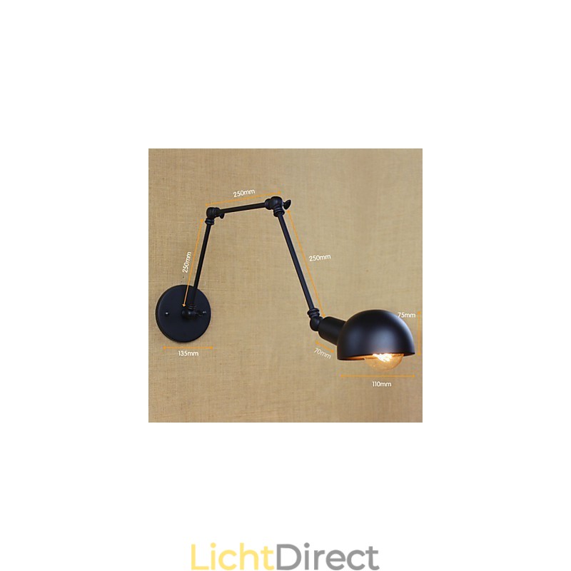 Retro Industriële Stijl Gangpad Trappen Gang Lange Arm Wandlamp Smeedijzer Balkon Restaurant Bar