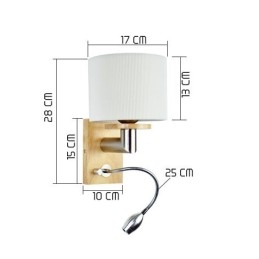 Wandlamp Een Licht met Leeslamp