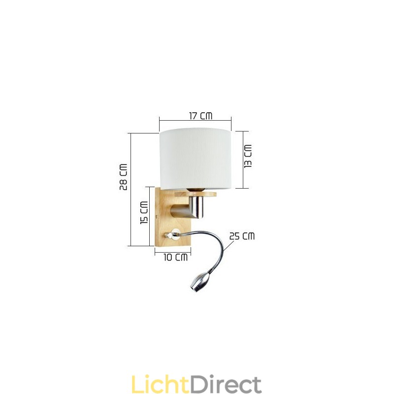 Wandlamp Een Licht met Leeslamp