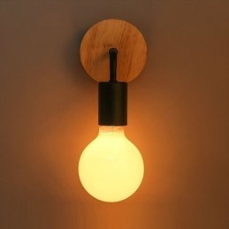 110V 220V IRON Edison Binnen Wandlamp Gang Trappenhuizen Wandlamp Bollamp Armatuur Zwart Wit