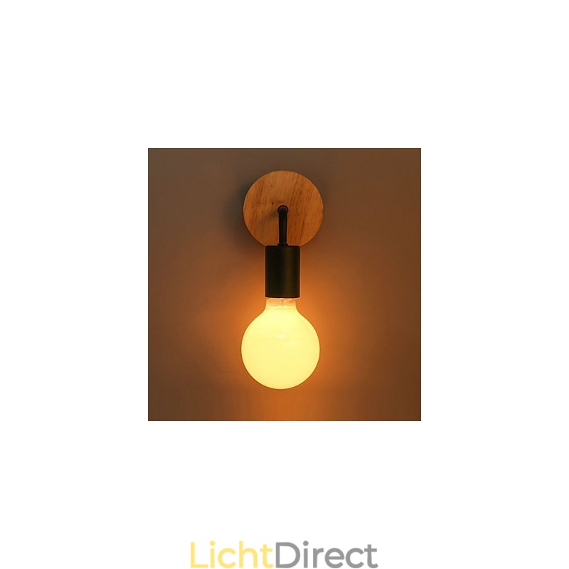 110V 220V IRON Edison Binnen Wandlamp Gang Trappenhuizen Wandlamp Bollamp Armatuur Zwart Wit