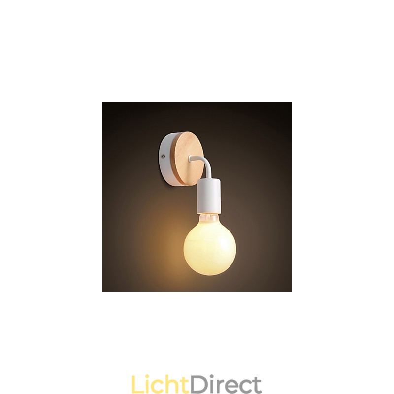 110V 220V IRON Edison Binnen Wandlamp Gang Trappenhuizen Wandlamp Bollamp Armatuur Zwart Wit