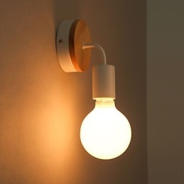 110V 220V IRON Edison Binnen Wandlamp Gang Trappenhuizen Wandlamp Bollamp Armatuur Zwart Wit