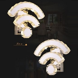 WIFI Kristallen Wandlampen Kristal Modern Hedendaags Bed Woonkamer Hotel Metaal
