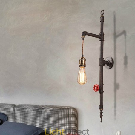 De pijpenwand van de landelijke creatieve retro raket wandlamp De pijpenwand van de landelijke creatieve retro raket wandlamp