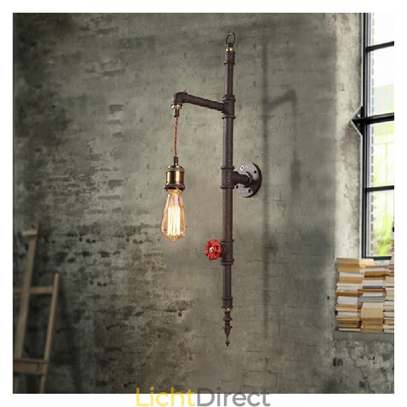 De pijpenwand van de landelijke creatieve retro raket wandlamp