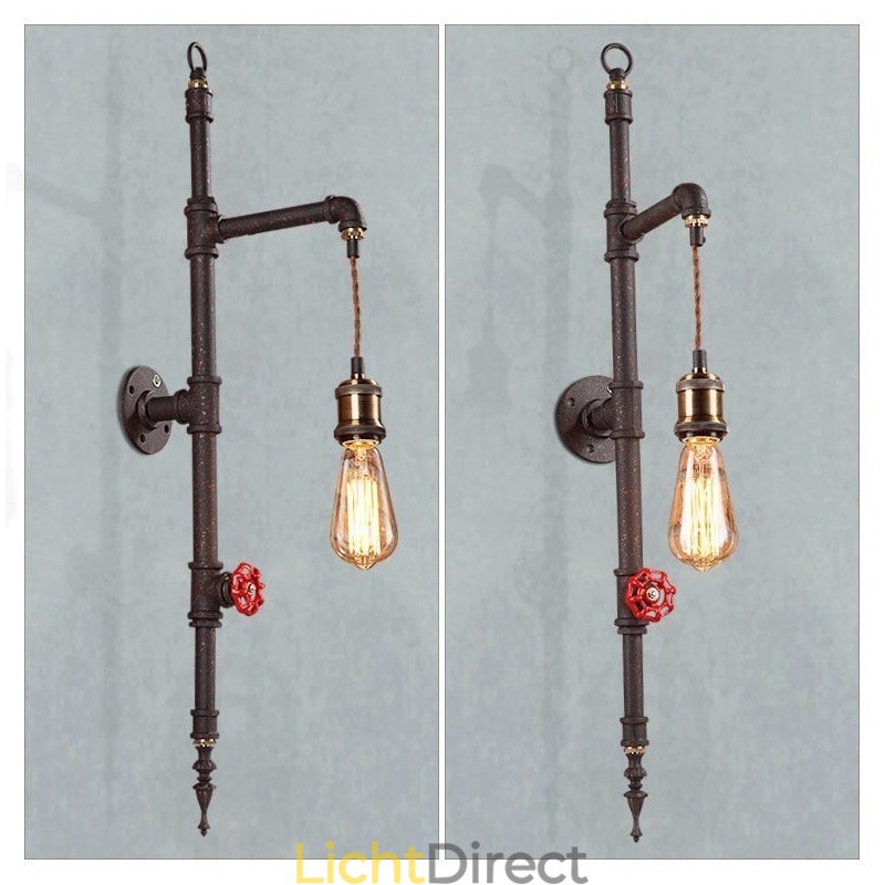 De pijpenwand van de landelijke creatieve retro raket wandlamp