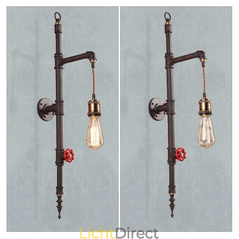 De pijpenwand van de landelijke creatieve retro raket wandlamp
