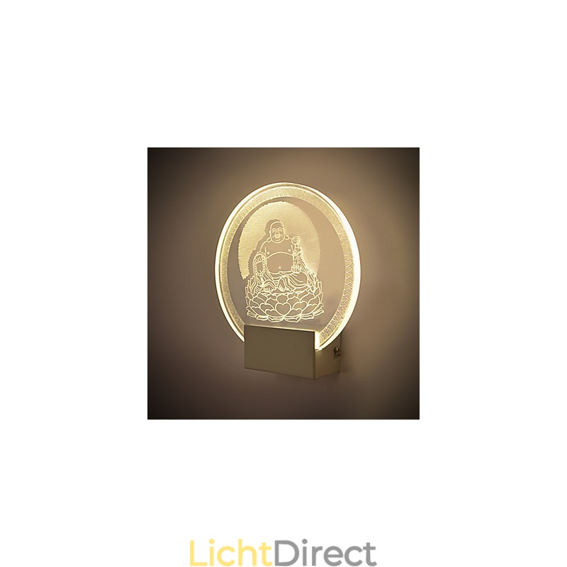 Acryl Wandlamp PVC Lamp Licht Chip Modern Hedendaags Metaal