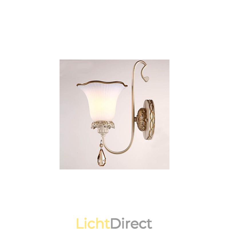 Europa Type Herstel van oude manieren Smeedijzeren slaapkamer wandlamp licht