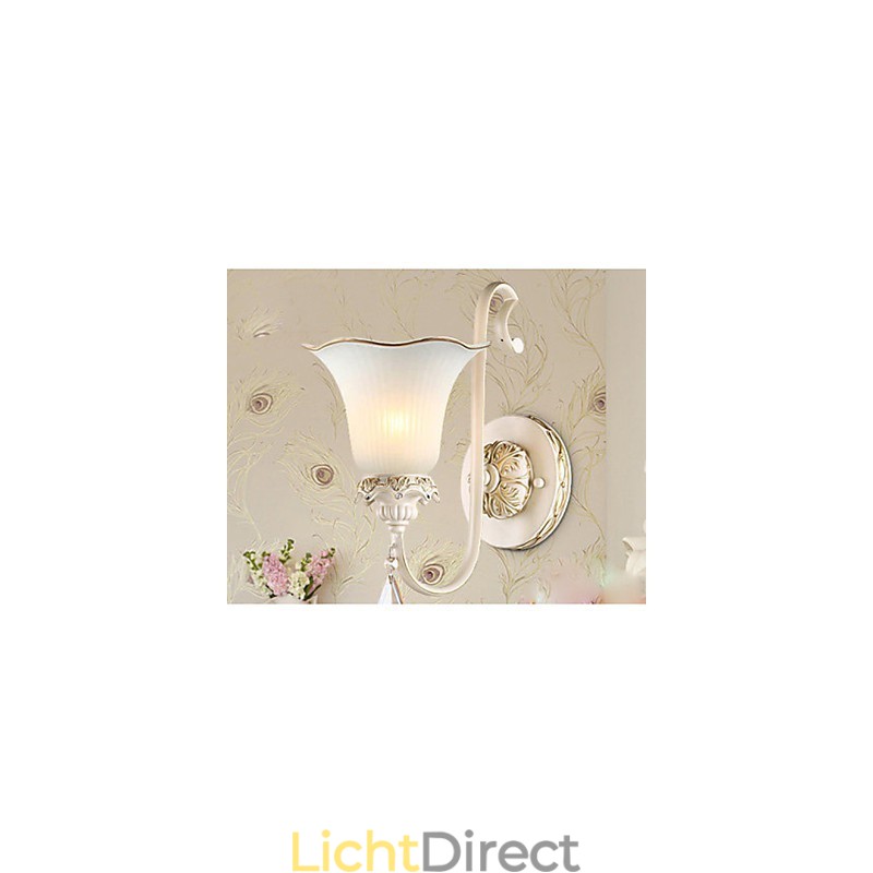 Europa Type Herstel van oude manieren Smeedijzeren slaapkamer wandlamp licht