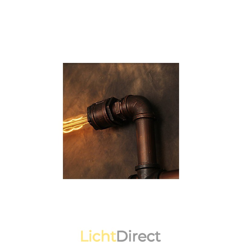 Wandlamp Wandlampen 6 Lampen Brons Afwerking Industriële Stijl Rustieke Lodge Metaal