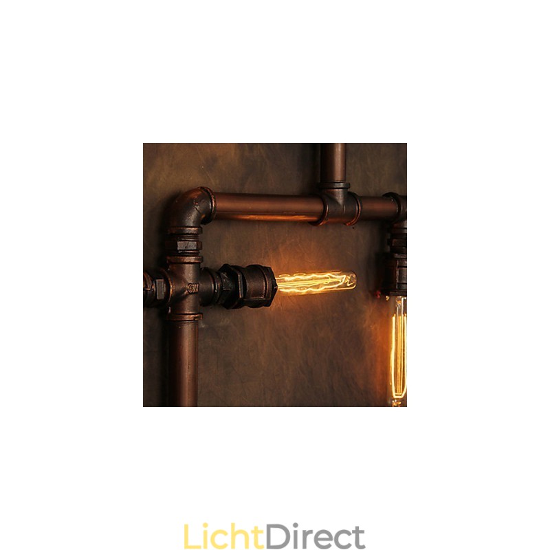 Wandlamp Wandlampen 6 Lampen Brons Afwerking Industriële Stijl Rustieke Lodge Metaal