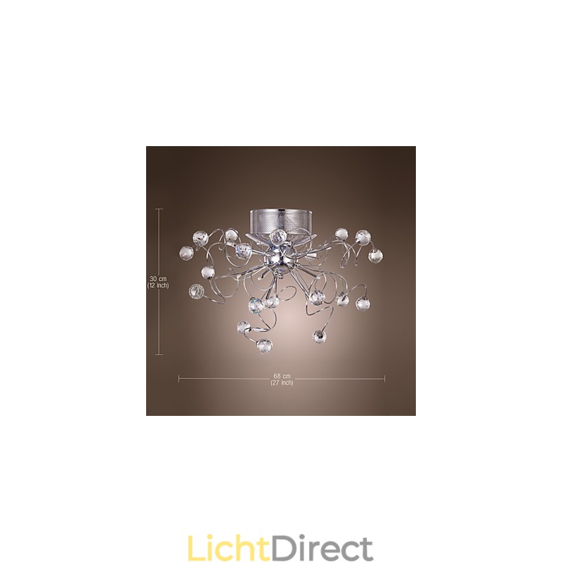 Kroonluchter Kristal Modern Design Living 9 Lampen