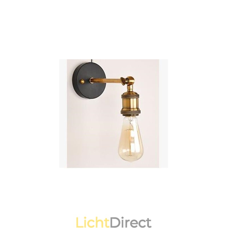 Koperen kop wandlamp