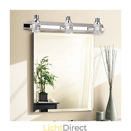 Moderne wandlamp met glazen bubbelkap, spiegelfrontstijl Moderne wandlamp met glazen bubbelkap, spiegelfrontstijl