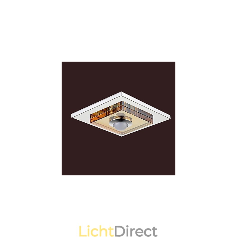 Amber Crystal Plafondlamp 1 lichts Inbouw