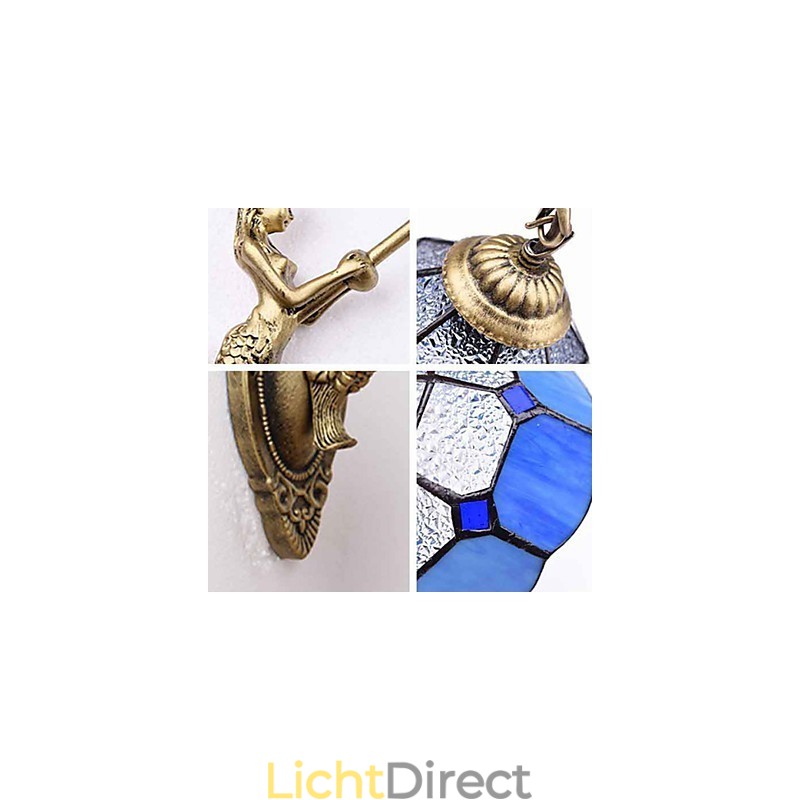 Europa Type Herstellende Oude Manieren Wandlamp Creatieve Mediterrane Glazen Lampen