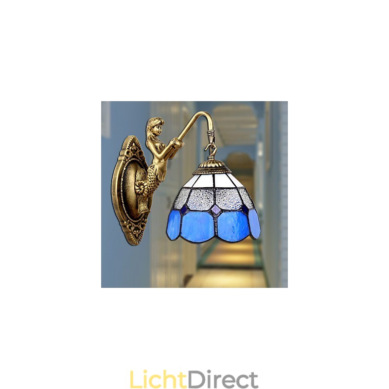 Europa Type Herstellende Oude Manieren Wandlamp Creatieve Mediterrane Glazen Lampen