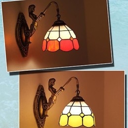 Europa Type Herstellende Oude Manieren Wandlamp Creatieve Mediterrane Glazen Lampen
