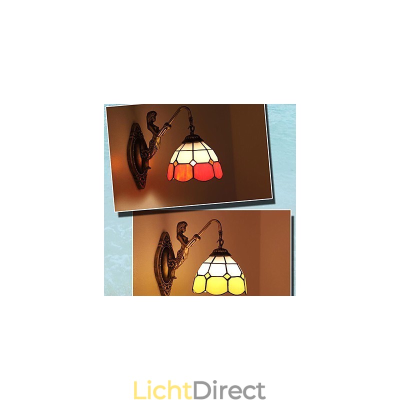 Europa Type Herstellende Oude Manieren Wandlamp Creatieve Mediterrane Glazen Lampen