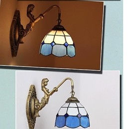 Europa Type Herstellende Oude Manieren Wandlamp Creatieve Mediterrane Glazen Lampen